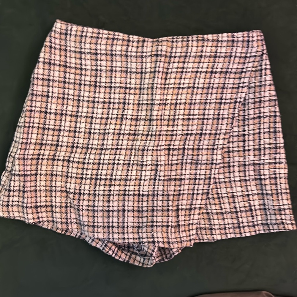 Abercrombie tweed wrap skort